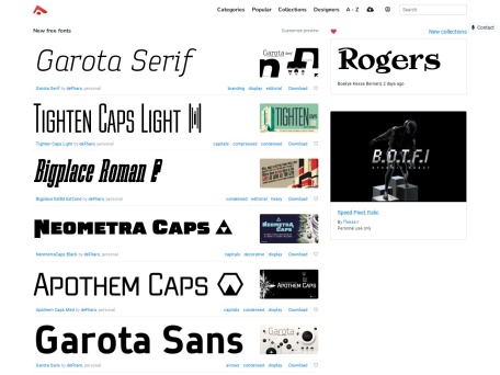 Abstract Fonts